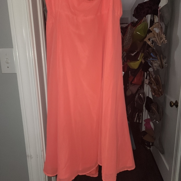 NWT ASOS CURVE NEON ORANGE EMBELLISHED DRESS SIZE 18 - Picture 13 of 13